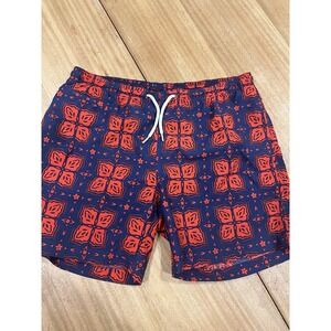 Trunks Surf & Swim Co Mens‎ Geom Swim Trunks Size XL Lined Pockets Drawstring